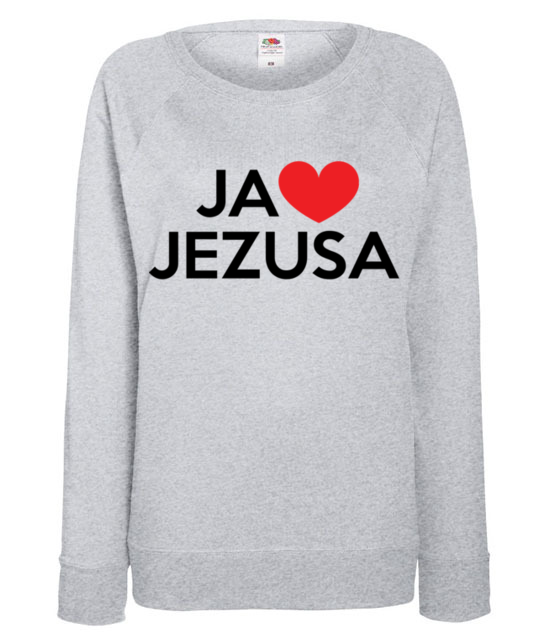 Kocham go kocham jezusa bluza z nadrukiem chrzescijanskie kobieta jipi pl 897 118