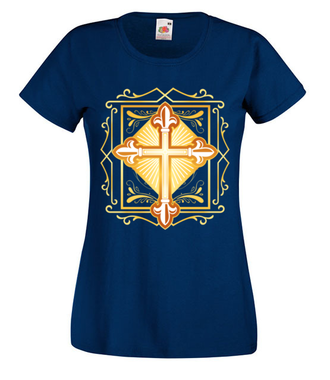 Krzyż. Symbol i coś więcej - Koszulka z nadrukiem - chrześcijańskie - Damska
