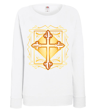 Krzyż. Symbol i coś więcej - Bluza z nadrukiem - chrześcijańskie - Damska