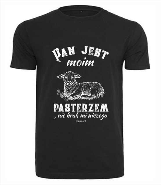 Pan mym pasterzem koszulka z nadrukiem chrzescijanskie mezczyzna jipi pl 905 1