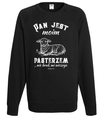 Pan mym pasterzem... - Bluza z nadrukiem - chrześcijańskie - Męska