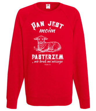 Pan mym pasterzem... - Bluza z nadrukiem - chrześcijańskie - Męska