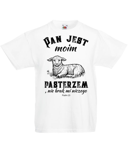Pan mym pasterzem koszulka z nadrukiem chrzescijanskie dziecko jipi pl 904 83