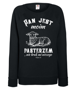 Pan mym pasterzem... - Bluza z nadrukiem - chrześcijańskie - Damska