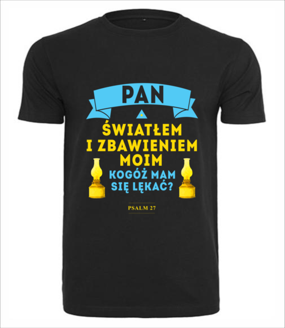 Swiatlem zbawieniem ostoja koszulka z nadrukiem chrzescijanskie mezczyzna jipi pl 906 1