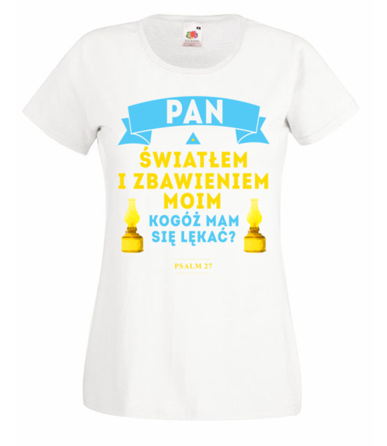 Swiatlem zbawieniem ostoja koszulka z nadrukiem chrzescijanskie kobieta jipi pl 906 58