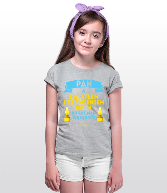 Swiatlem zbawieniem ostoja koszulka z nadrukiem chrzescijanskie dziecko jipi pl 906 93