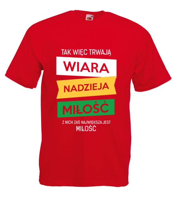 Wiara nadzieja milosc koszulka z nadrukiem chrzescijanskie mezczyzna jipi pl 918 4