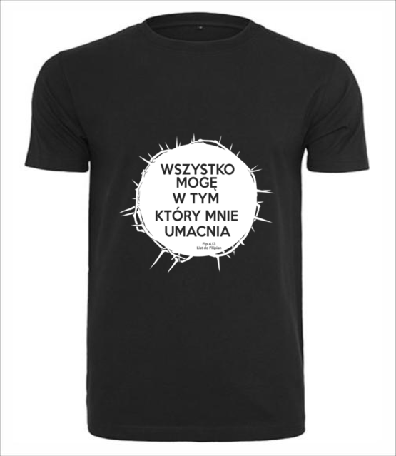 Wszystko moge w tym ktory mnie umacnia koszulka z nadrukiem chrzescijanskie mezczyzna jipi pl 920 1