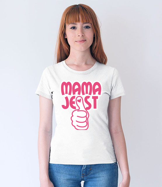 Bo mama jest okej koszulka z nadrukiem dla mamy kobieta jipi pl 922 65