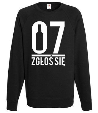 07 zgłoś się! - Bluza z nadrukiem - Śmieszne - Męska