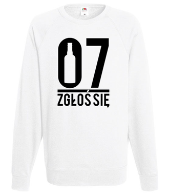 07 zgłoś się! - Bluza z nadrukiem - Śmieszne - Męska