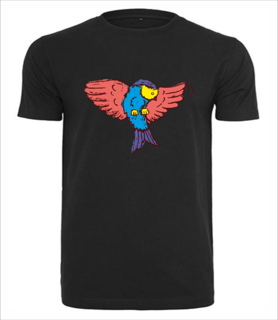 Az do nieba fruwajacy t shirt koszulka z nadrukiem milosnicy zwierzat mezczyzna jipi pl 924 1