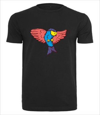 Aż do nieba! Fruwający t-shirt - Koszulka z nadrukiem - Miłośnicy Zwierząt - Męska