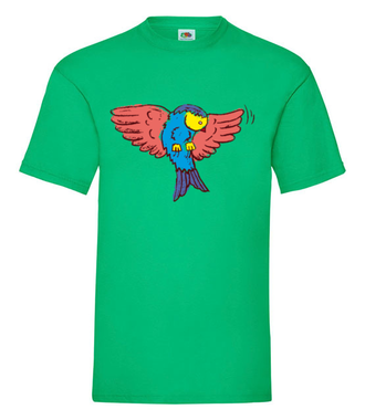 Aż do nieba! Fruwający t-shirt - Koszulka z nadrukiem - Miłośnicy Zwierząt - Męska