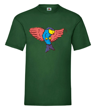 Aż do nieba! Fruwający t-shirt - Koszulka z nadrukiem - Miłośnicy Zwierząt - Męska