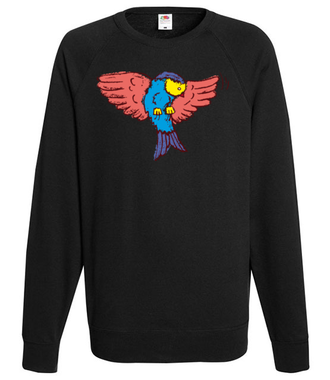 Aż do nieba! Fruwający t-shirt - Bluza z nadrukiem - Miłośnicy Zwierząt - Męska