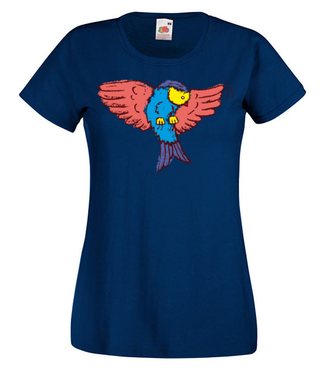 Aż do nieba! Fruwający t-shirt - Koszulka z nadrukiem - Miłośnicy Zwierząt - Damska