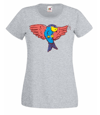 Aż do nieba! Fruwający t-shirt - Koszulka z nadrukiem - Miłośnicy Zwierząt - Damska