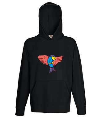 Aż do nieba! Fruwający t-shirt - Bluza z nadrukiem - Miłośnicy Zwierząt - Męska z kapturem