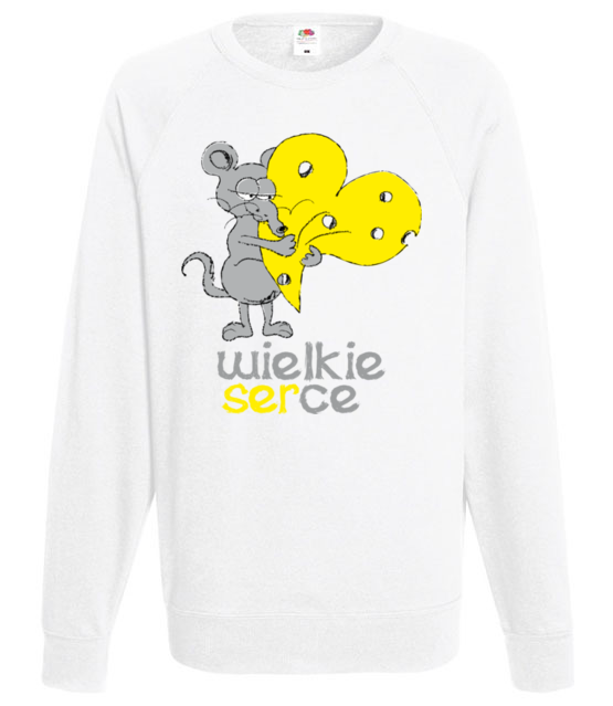 Z wielkim sercem do bluza z nadrukiem walentynki mezczyzna jipi pl 932 106