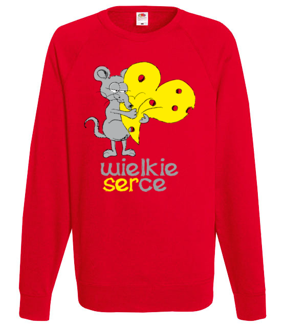 Z wielkim sercem do bluza z nadrukiem walentynki mezczyzna jipi pl 932 108