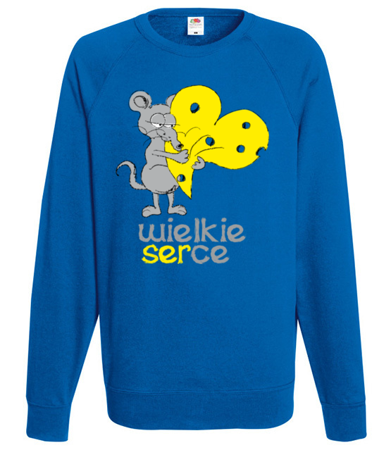 Z wielkim sercem do bluza z nadrukiem walentynki mezczyzna jipi pl 932 109