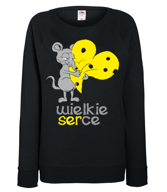 Z wielkim sercem do bluza z nadrukiem walentynki kobieta jipi pl 932 115