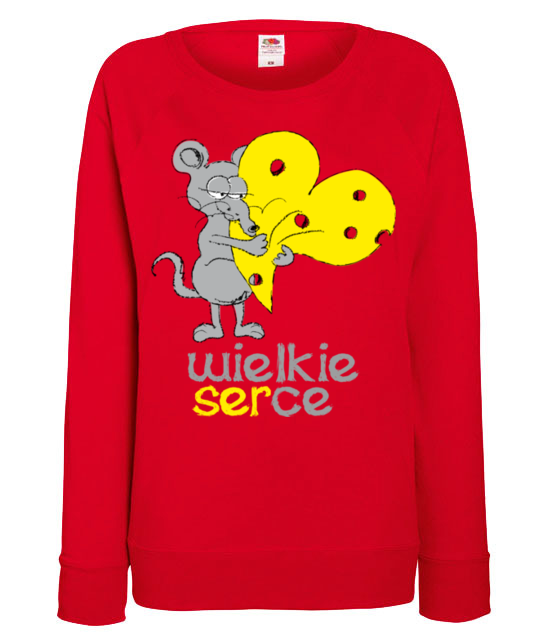 Z wielkim sercem do bluza z nadrukiem walentynki kobieta jipi pl 932 116