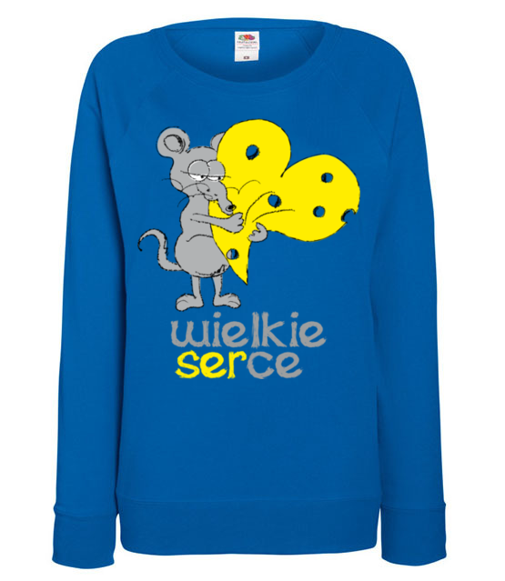 Z wielkim sercem do bluza z nadrukiem walentynki kobieta jipi pl 932 117