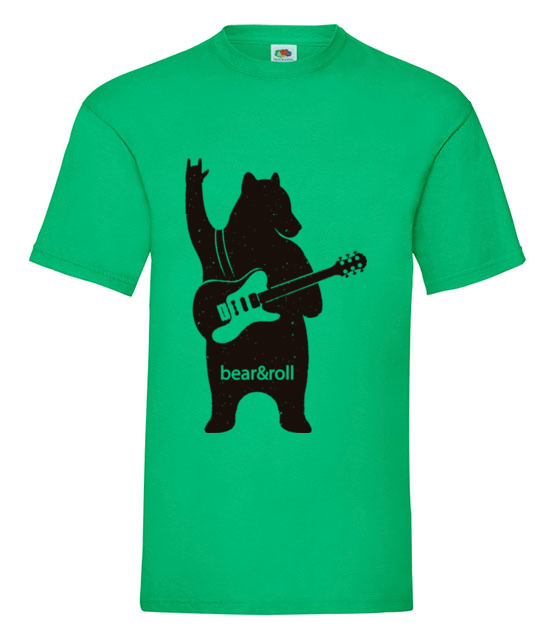 Misiowy rock and roll koszulka z nadrukiem muzyka mezczyzna jipi pl 941 186