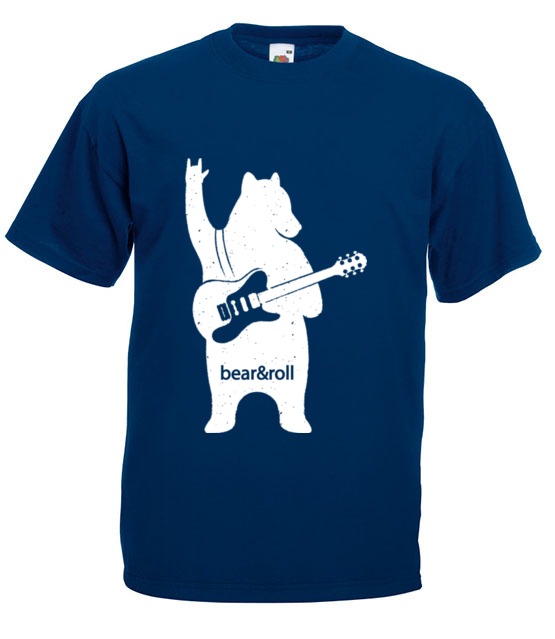 Misiowy rock and roll koszulka z nadrukiem muzyka mezczyzna jipi pl 942 3