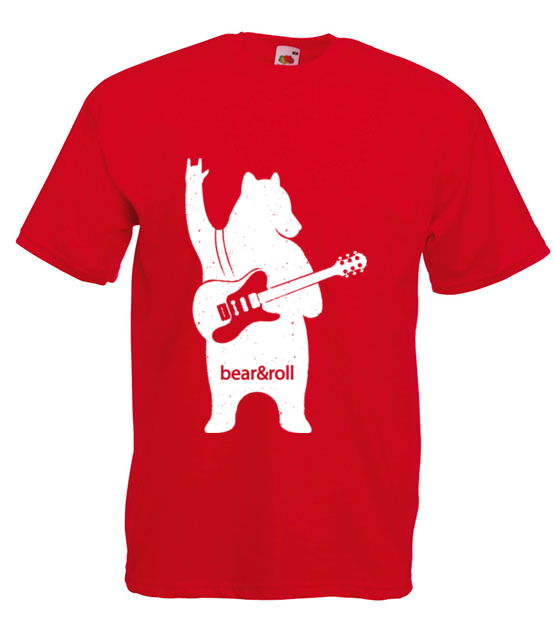 Misiowy rock and roll koszulka z nadrukiem muzyka mezczyzna jipi pl 942 4