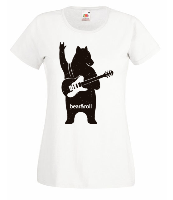 Misiowy rock and roll koszulka z nadrukiem muzyka kobieta jipi pl 941 58