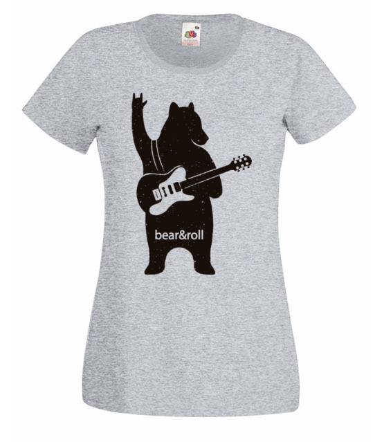 Misiowy rock and roll koszulka z nadrukiem muzyka kobieta jipi pl 941 63
