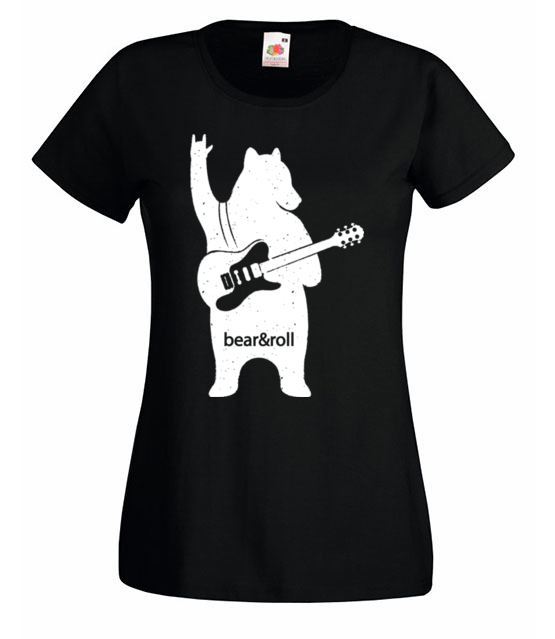 Misiowy rock and roll koszulka z nadrukiem muzyka kobieta jipi pl 942 59