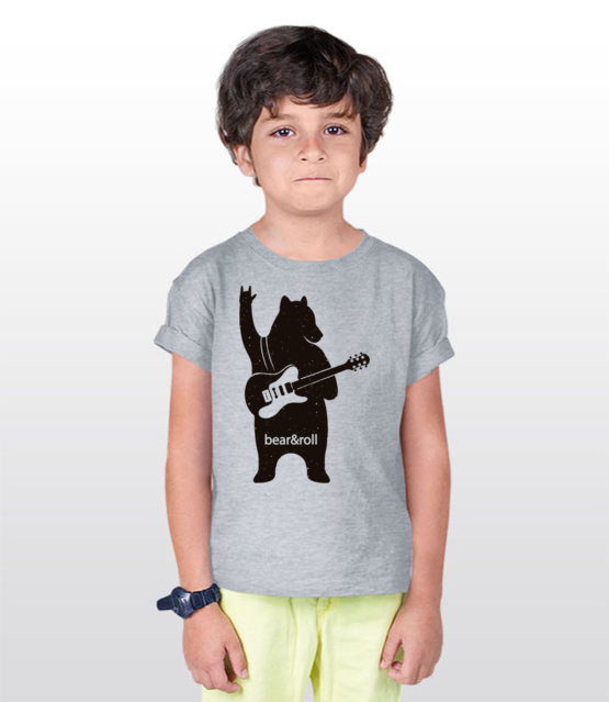 Misiowy rock and roll koszulka z nadrukiem muzyka dziecko jipi pl 941 99