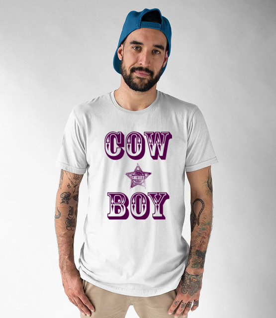 Kowboj czy cow boy koszulka z nadrukiem smieszne mezczyzna jipi pl 944 47