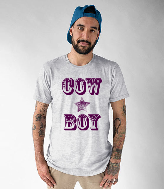 Kowboj czy cow boy koszulka z nadrukiem smieszne mezczyzna jipi pl 944 51
