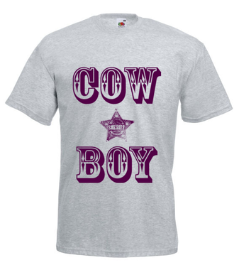 Kowboj czy Cow Boy? - Koszulka z nadrukiem - Śmieszne - Męska