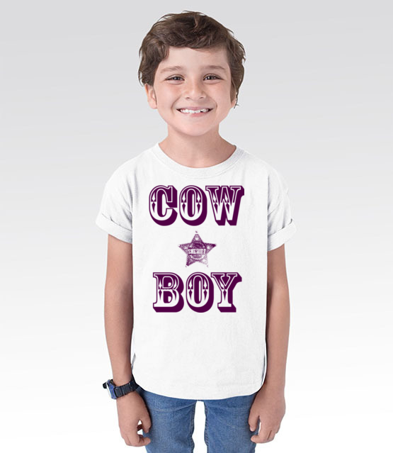 Kowboj czy cow boy koszulka z nadrukiem smieszne dziecko jipi pl 944 101