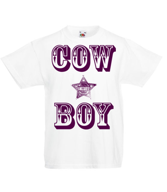 Kowboj czy Cow Boy? - Koszulka z nadrukiem - Śmieszne - Dziecięca