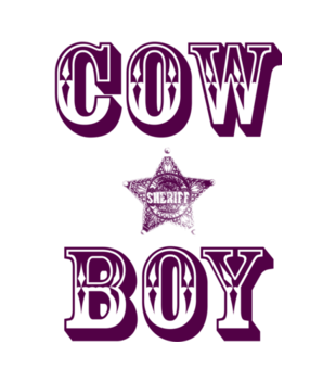 Kowboj czy Cow Boy? - Koszulka z nadrukiem - Śmieszne - Dziecięca