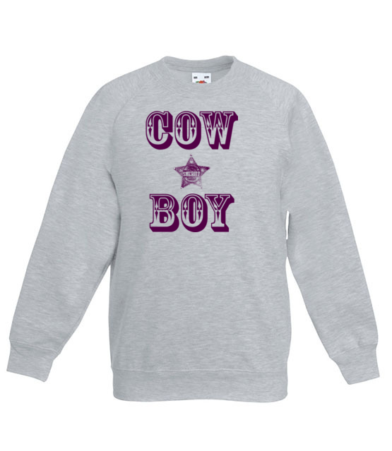 Kowboj czy cow boy bluza z nadrukiem smieszne dziecko jipi pl 944 128