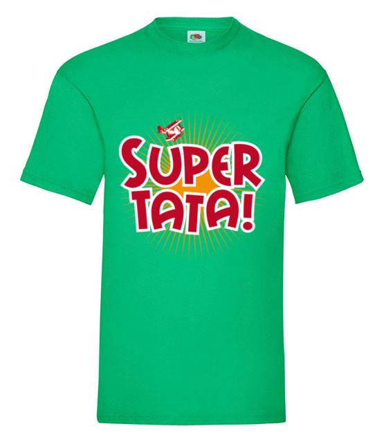 Super tata super gosc koszulka z nadrukiem dla taty mezczyzna jipi pl 948 186