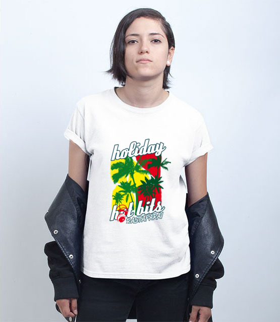 Reggae chill i lekkosc stylu koszulka z nadrukiem muzyka kobieta jipi pl 951 71