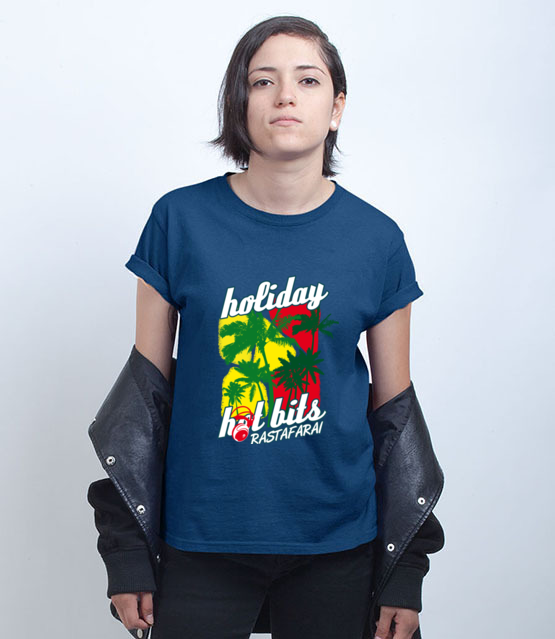Reggae chill i lekkosc stylu koszulka z nadrukiem muzyka kobieta jipi pl 951 74