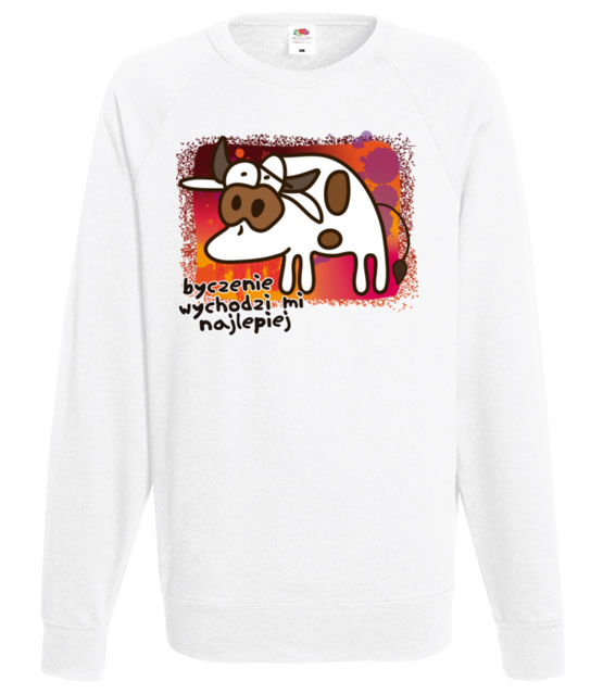 Krowa z humorem bluza z nadrukiem zwierzeta mezczyzna jipi pl 954 106