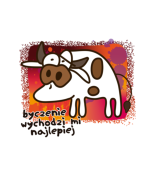 Krowa z humorem - Bluza z nadrukiem - Zwierzęta - Dziecięca