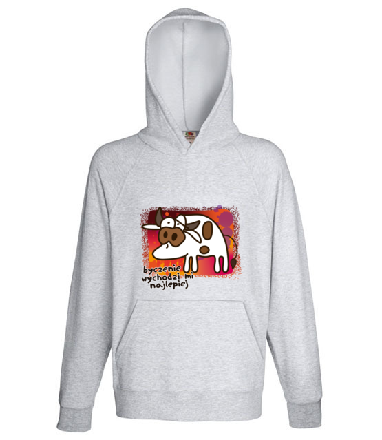 Krowa z humorem bluza z nadrukiem milosnicy zwierzat mezczyzna jipi pl 954 138